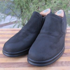 Stonefly Sz 10 Slip on Loafer Black Suede